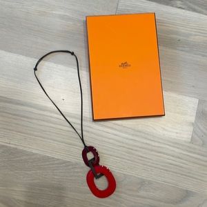 Authentic Hermes Plastic necklace - comes with box